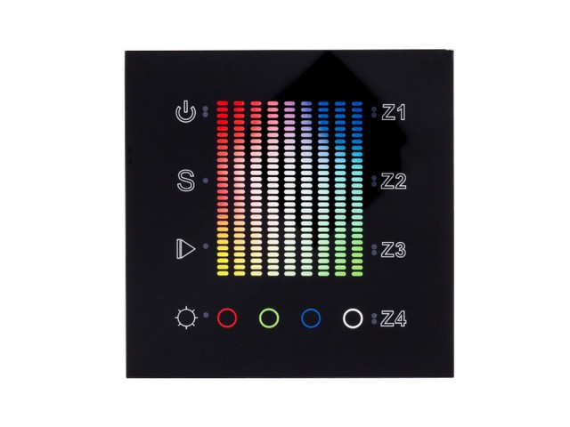 Панель Sens SR-2831AC-RF-IN Black (220V,RGB,4зоны) (Arlight, IP20 Пластик, 3 года) фото:2