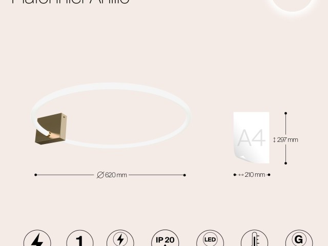 Потолочный светильник Maytoni MOD315CL-L25G3K фото:6