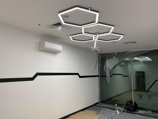 Светильник HOKASU Hexagon 35/40 (RAL9003/404*6mm/LT70 — 3K/52W) фото:25