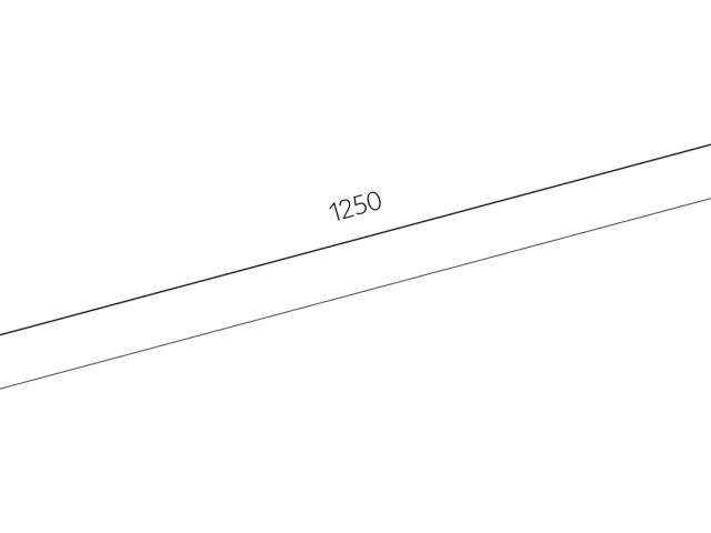 Настенный светильник HOKASU WL1 (ral9005/1250mm — 3K/25W) фото:2