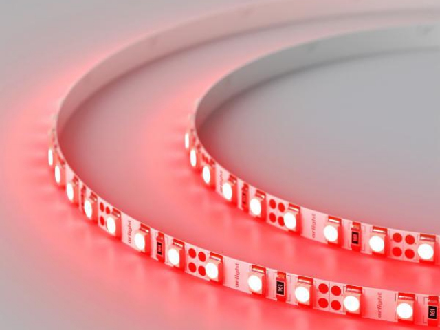 Лента RT-A120-5mm 12V Red (9.6 W/m, IP20, 2835, 5m) (Arlight, 9.6 Вт/м, IP20) фото:1