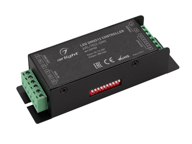 Декодер ARL-7022-DMX (12-24V, 3x6A, DMX512) (Arlight, IP20 Металл, 3 года) фото:6
