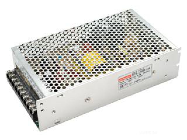 Блок питания HTS-200M-24 (24V, 8.3A, 200W) (Arlight, IP20 Сетка, 3 года) фото:3