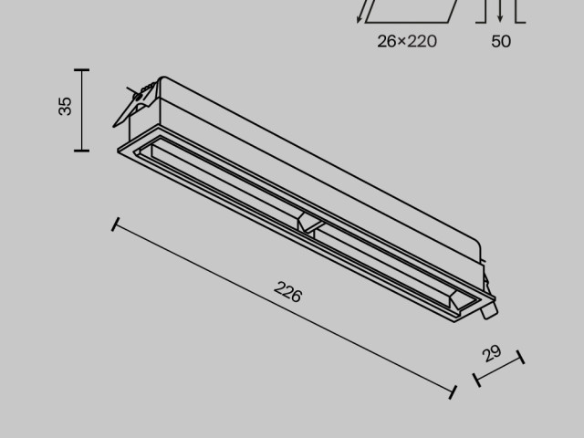 Встраиваемый светильник Technical DL100-12W2.7-3-4K-W фото:9