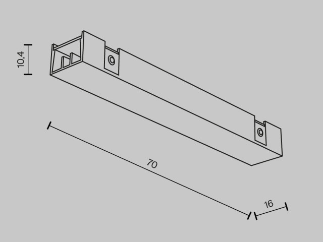 Комплектующие для систем освещения с токоведущими элементами Technical TRA172IPC-1B фото:1