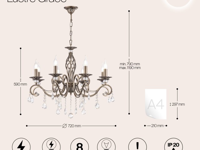 Люстра Maytoni RC247-PL-08-R фото:7
