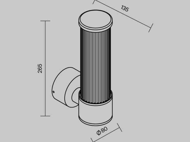 Уличный настенный светильник Outdoor O593WL-L8BR3K фото:11