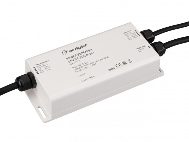 Усилитель SMART-RGBW-WP (12-36V, 4x5A) (Arlight, IP67 Пластик, 5 лет) фото:2