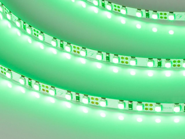 Лента RT-A120-5mm 12V Green (9.6 W/m, IP20, 2835, 5m) (Arlight, узкая) фото:7