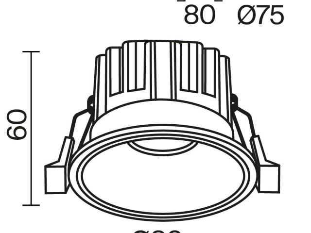Встраиваемый светильник Technical DL058-12W3K-B фото:6