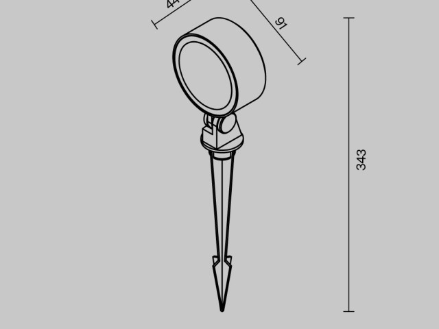 Ландшафтный светильник Outdoor O495FL-L18B3K фото:1