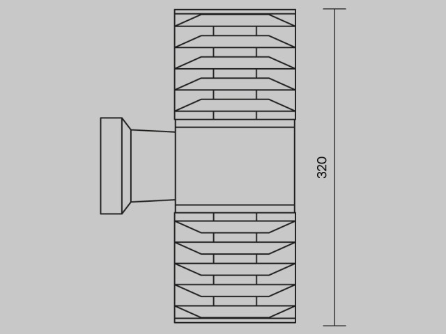 Настенный светильник (бра) Outdoor O576WL-02GR фото:21