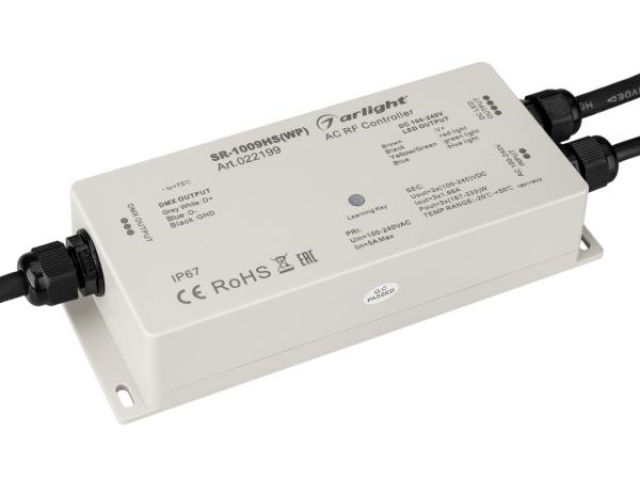 Контроллер SR-1009HSWP (230V, 3x1.66A) (Arlight, IP67 Пластик, 3 года) фото:2
