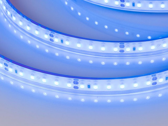 Лента герметичная RTW-PFS-A120-11mm 24V Blue (9.6 W/m, IP68, 2835, 5m) (Arlight, -) фото:5