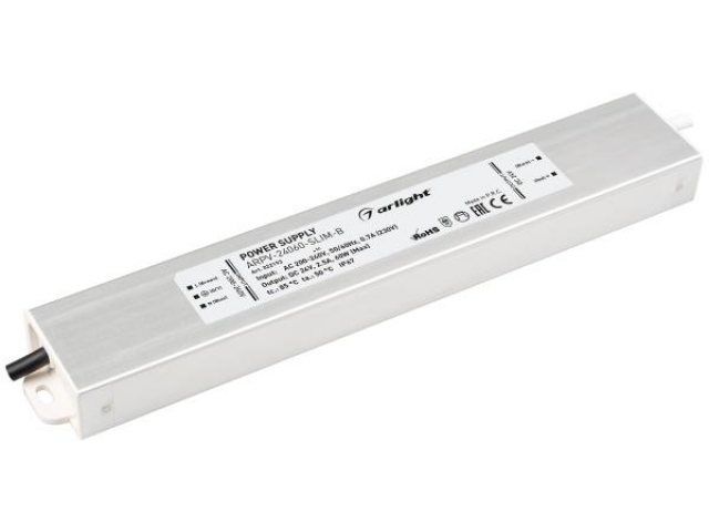 Блок питания ARPV-24060-SLIM-B (24V, 2.5A, 60W) (Arlight, IP67 Металл, 3 года) фото:5