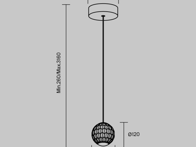 Подвесной светильник Maytoni MOD293PL-L6BS3K фото:1