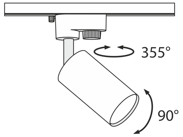 Трековый светильник Technical TR002-1-GU10-W фото:4