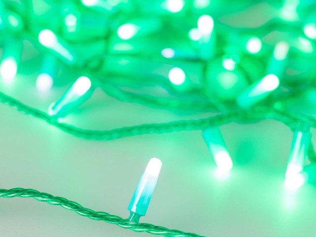 Светодиодная гирлянда ARD-STRING-CLASSIC-10000-GREEN-100LED-MILK-FLASH Green (230V, 7W) (Ardecoled, IP65) фото:1