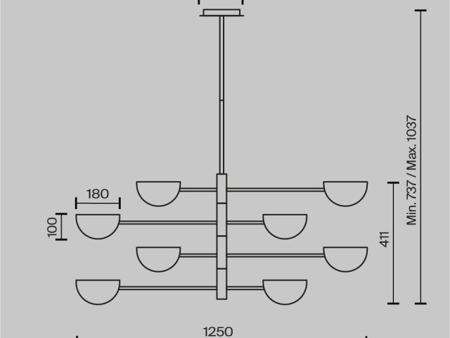 Подвесной светильник Maytoni MOD126PL-08B фото:8