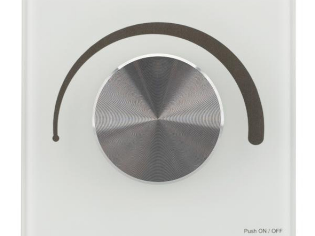 Панель SMART-P98-DIM-G-IN White (230V, 1.5A, 0/1-10V, Rotary, 2.4G) (Arlight, Стекло) фото:1