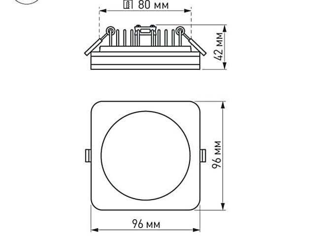 Светодиодная панель LTD-96x96SOL-BK-10W Day White (Arlight, IP44 Пластик, 3 года) фото:15