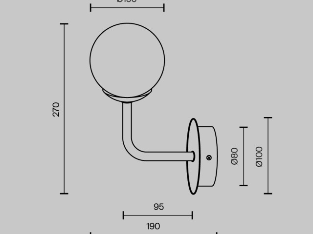 Настенный светильник (бра) Maytoni MOD221-WL-01-G фото:33
