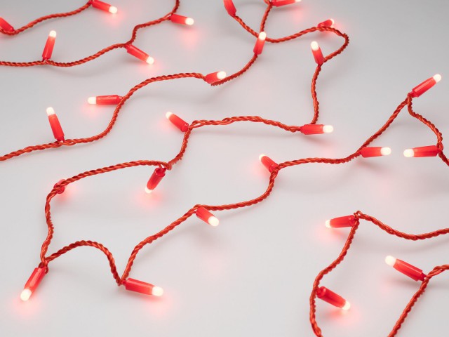 Светодиодная гирлянда ARD-STRING-CLASSIC-10000-RED-100LED-MILK-STD Red (230V, 7W) (Ardecoled, IP65) фото:2