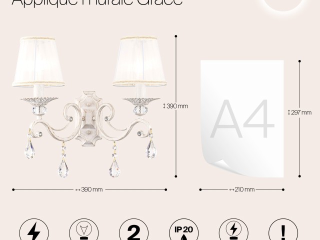 Настенный светильник (бра) Maytoni ARM247-02-G фото:6
