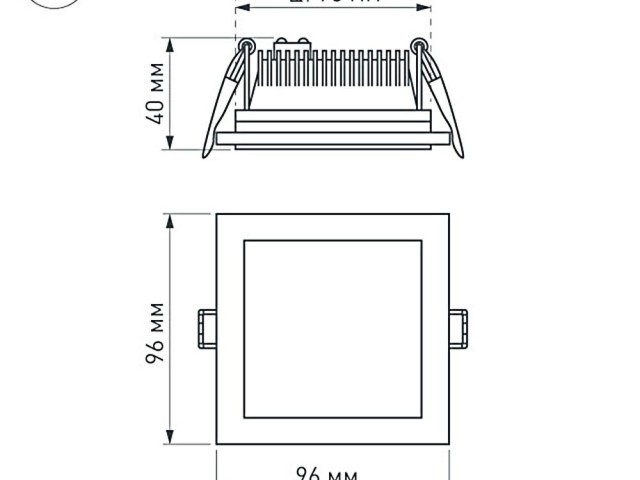 Светодиодная панель LT-S96x96WH 6W Warm White 120deg (Arlight, IP40 Металл, 3 года) фото:5