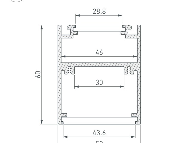 Профиль SL-ARC-5060-D1000-A45 WHITE (дуга 1 из 8) (Arlight, Алюминий) фото:7