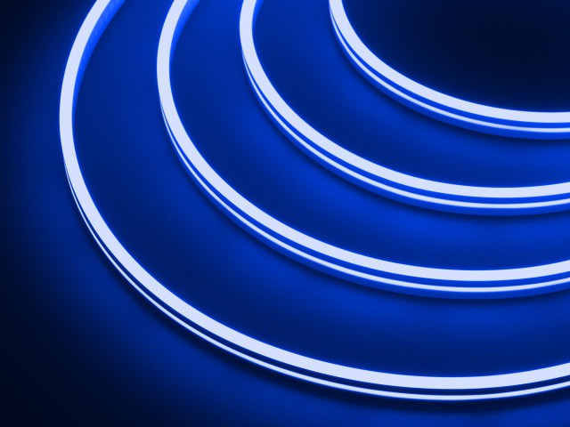 Лента герметичная MOONLIGHT-SIDE-A168-4x10mm 24V Blue (7.2 W/m, IP65, 5m, wire x2) (Arlight, Вывод прямой, 3 года) фото:1