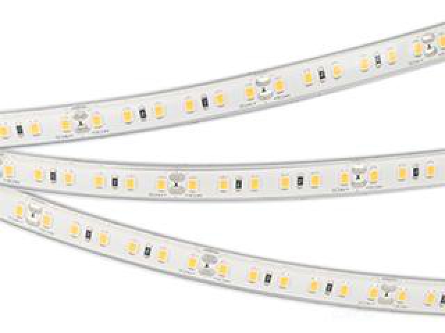 Лента герметичная RTW-PU-A120-10.5mm 24V Warm3000 (16.8 W/m, IP68, Wire 2m, 5m) (Arlight, -) фото:1