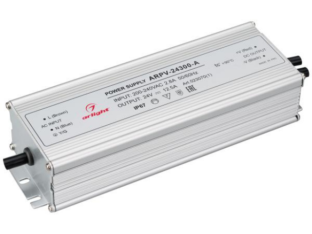 Блок питания ARPV-24300-A (24V, 12.5A, 300W) (Arlight, IP67 Металл, 3 года) фото:6