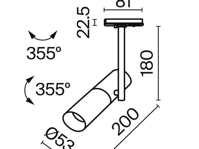 Трековый светильник Technical TR005-1-GU10-W фото:7