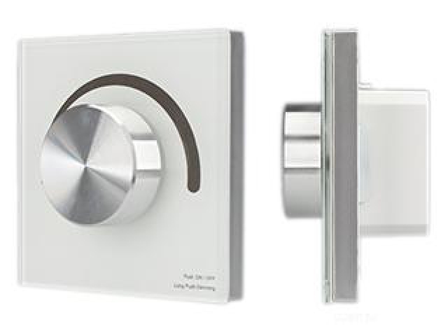 Панель SMART-P98-DIM-G-IN White (230V, 1.5A, 0/1-10V, Rotary, 2.4G) (Arlight, Стекло) фото:3