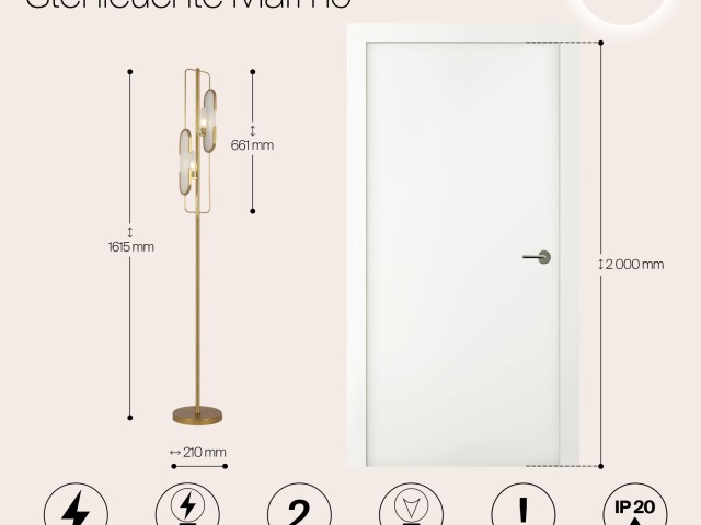Напольный светильник (торшер) Maytoni MOD099FL-02G фото:10