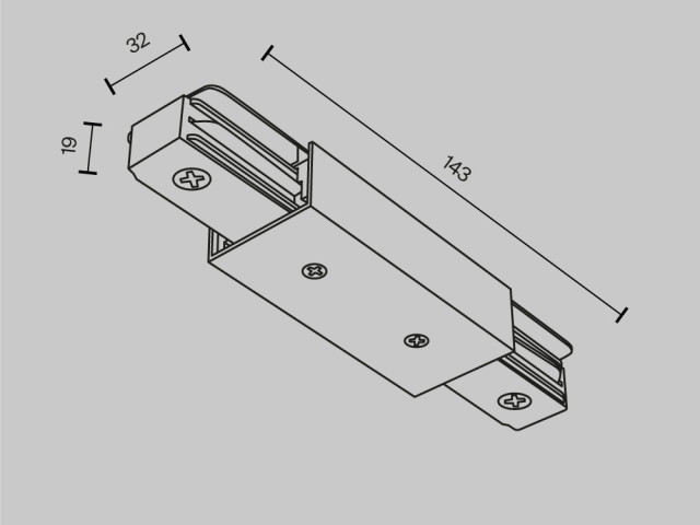 Комплектующие для систем освещения с токоведущими элементами Technical TRA001CB-11B фото:13