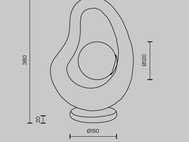 Настольный светильник Maytoni MOD380TL-01W фото:1