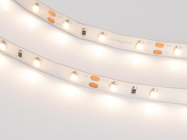 Лента RT-A60-8mm 12V Warm2700 (4.8 W/m, IP20, 2835, 5m) (Arlight, 4.8 Вт/м, IP20) фото:1