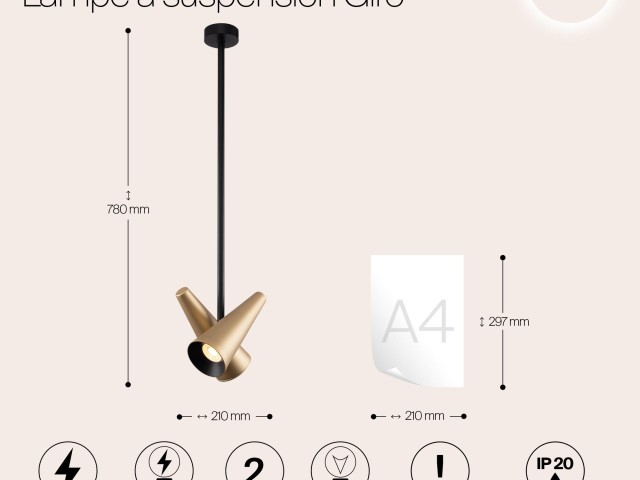 Подвесной светильник Maytoni MOD095PL-02BS фото:11