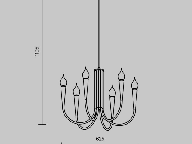 Подвесной светильник Freya FR5253PL-06BS фото:9