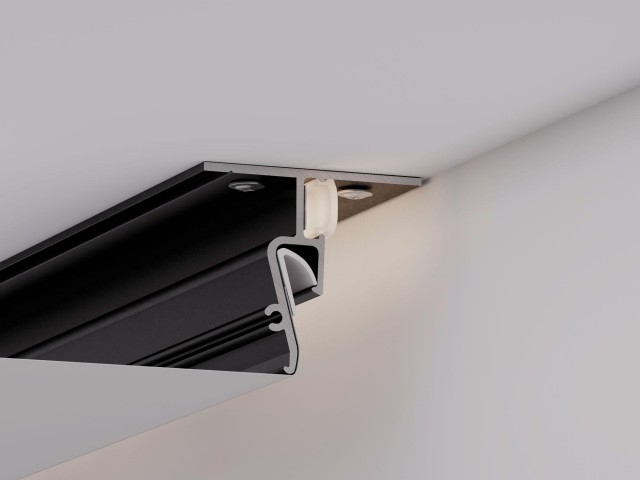 Профиль STRETCH-SHADOW-M-CEIL-2000 BLACK (A2-CONTOUR-PRO) (Arlight, Алюминий) фото:4