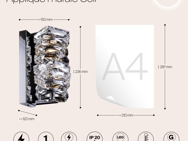Настенный светильник (бра) Maytoni MOD124WL-L6CH3K фото:8