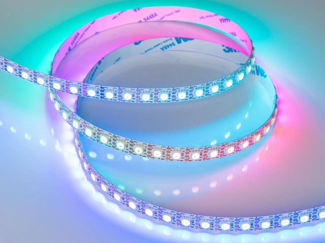 Лента SPI-B96-10mm 12V RGB-PX1-BPT (13 W/m, IP20, 5060, 5m) (Arlight, Открытый) фото:4