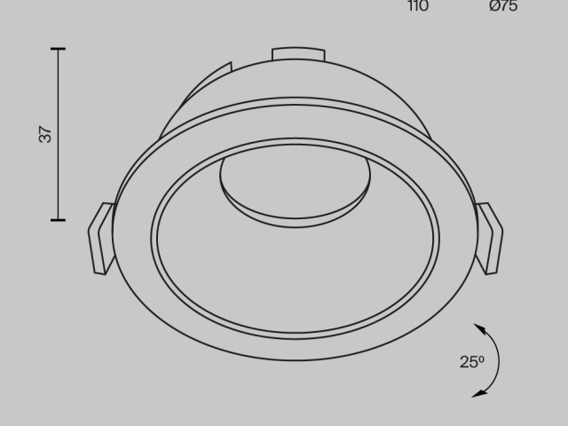 Встраиваемый светильник Technical DL051-U-1W фото:10