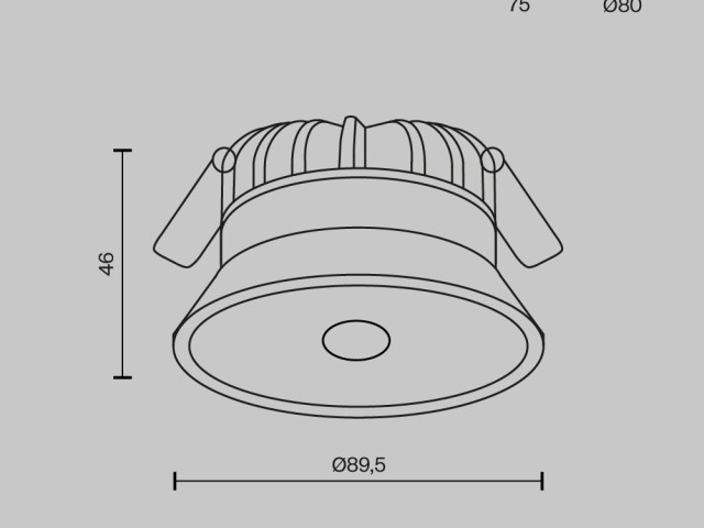 Встраиваемый светильник Technical DL055-8W3K-SEN-W фото:44