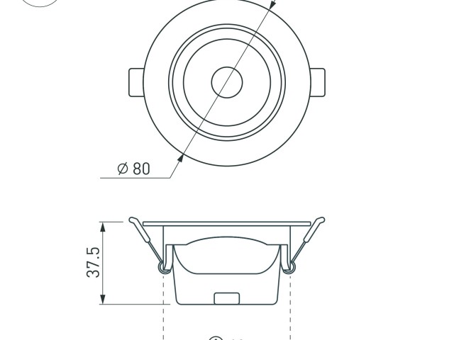 Светильник LTD-POLAR-TURN-R80-5W Day4000 (WH, 36 deg, 230V) (Arlight, IP20 Пластик, 3 года) фото:12