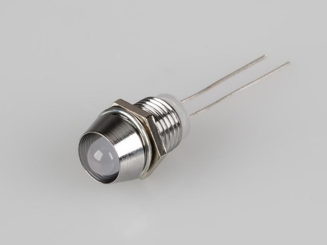 Держатель 5мм HOLDER-F5 (хром.латунь, с гайкой) (Arlight, 5мм (круглый)) фото:3