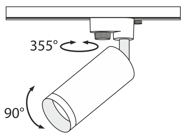 Трековый светильник Technical TR004-1-GU10-B фото:8