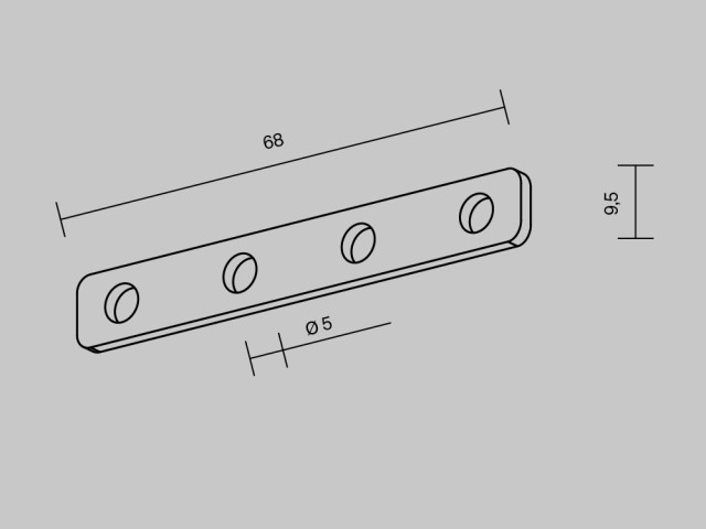 Комплектующие для встраиваемой трековой системы Technical TRA034D-C-42S фото:4